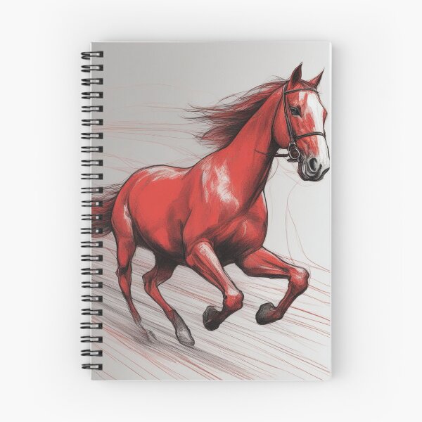 Item preview, Red horse designed and sold by wellartkunst.
