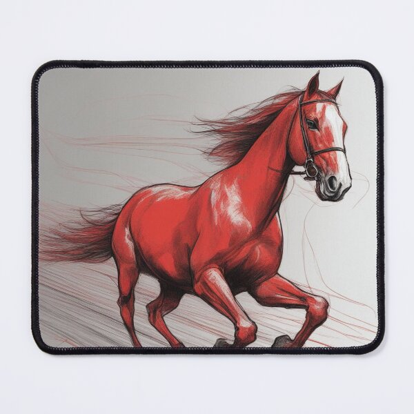 Item preview, Red horse designed and sold by wellartkunst.