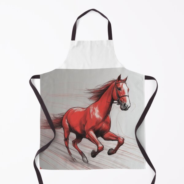 Item preview, Red horse designed and sold by wellartkunst.