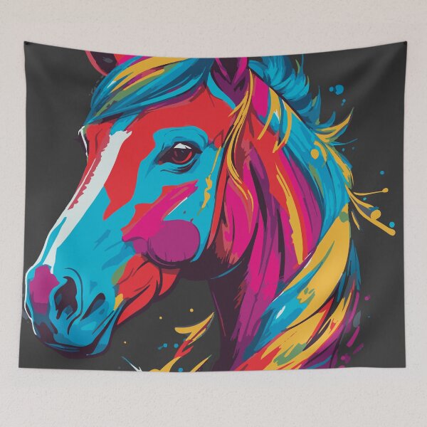 Item preview, Color head of  a horse designed and sold by Myriam Iart.