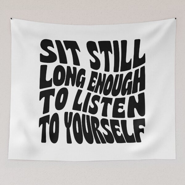 Item preview, Sit Still Long Enough To Listen To Yourself designed and sold by CapslockStore.