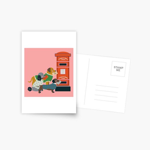 Item preview, Dogs Posting Letters to Santa Paws designed and sold by THE PRINTED SQUARE STUDIO.