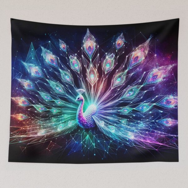 Item preview, Cosmic Plume: The Peacock's Luminous Dance designed and sold by Nick Seidel.