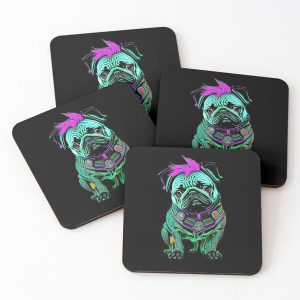 Item preview, Neon Punk Pug (2) designed and sold by pugIT.