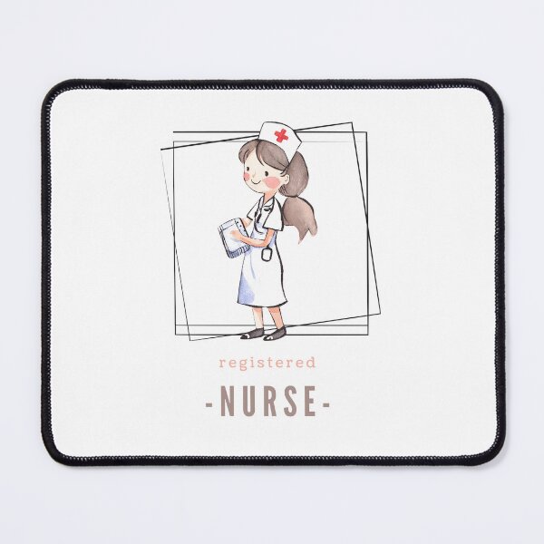 Item preview, Registered Nurse - Watercolor Illustration designed and sold by PixelBadBunny.