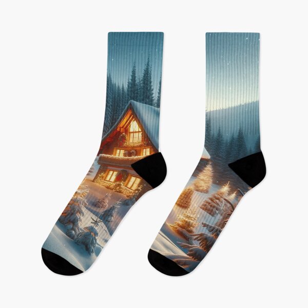Item preview, Enchanted Winter Cabin designed and sold by FIYARO.