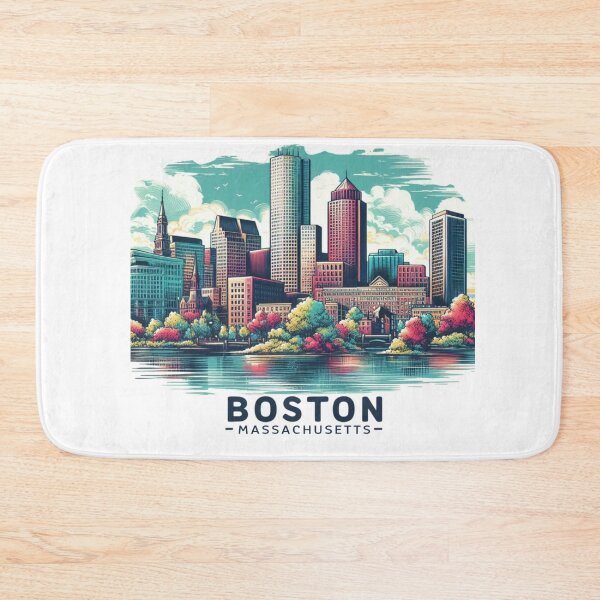 Item preview, Boston Massachusetts Watercolor Illustration designed and sold by PaintMeWorld.