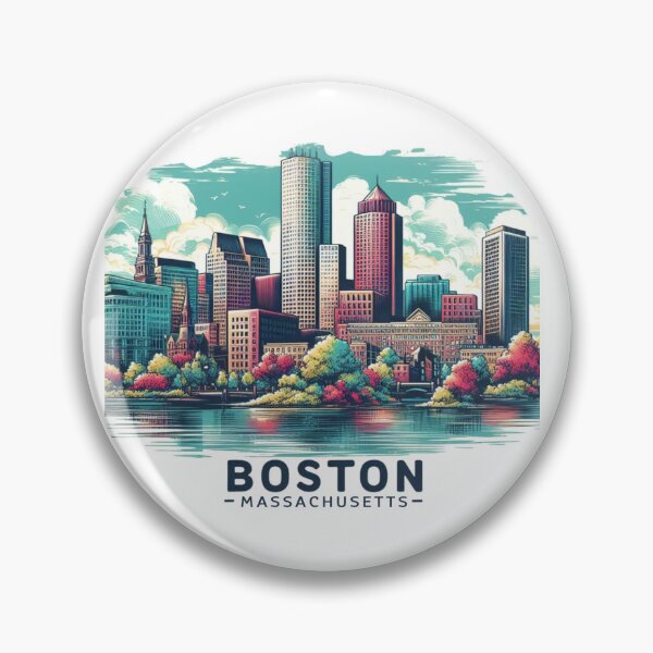 Item preview, Boston Massachusetts Watercolor Illustration designed and sold by PaintMeWorld.
