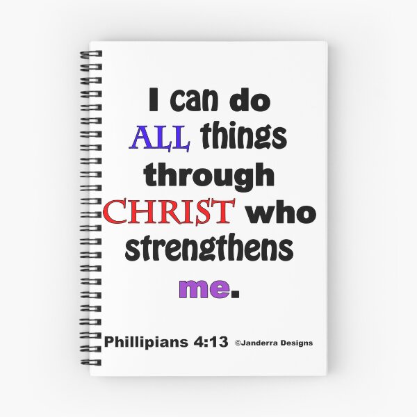 Item preview, I can do all things through christ who strengthens me with colour designed and sold by JanderraDesigns.