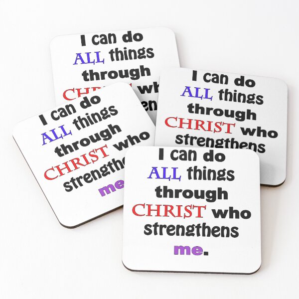 Item preview, I can do all things through christ who strengthens me with colour designed and sold by JanderraDesigns.