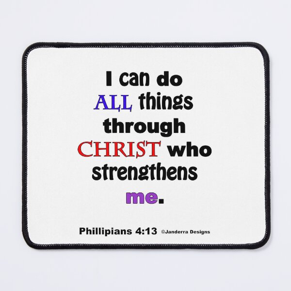 Item preview, I can do all things through christ who strengthens me with colour designed and sold by JanderraDesigns.