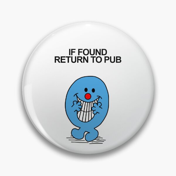Item preview, If found return to pub designed and sold by Scat the cat.