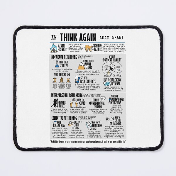 Item preview, Visual Book Think Again (Adam Grant) designed and sold by TKsuited.