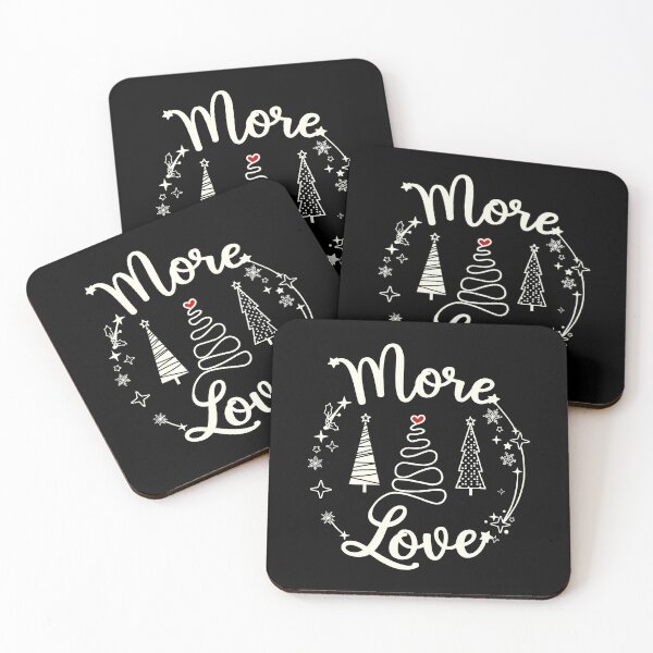 Item preview, "More Love" Christmas design in ivory designed and sold by PoeticTheory.
