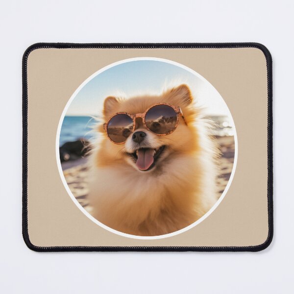 Item preview, Sunny red pomeranian on holiday designed and sold by ME-World.