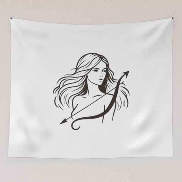 Item preview, Minimalist Saggitarius Horoscopic Sign designed and sold by Goondzik.