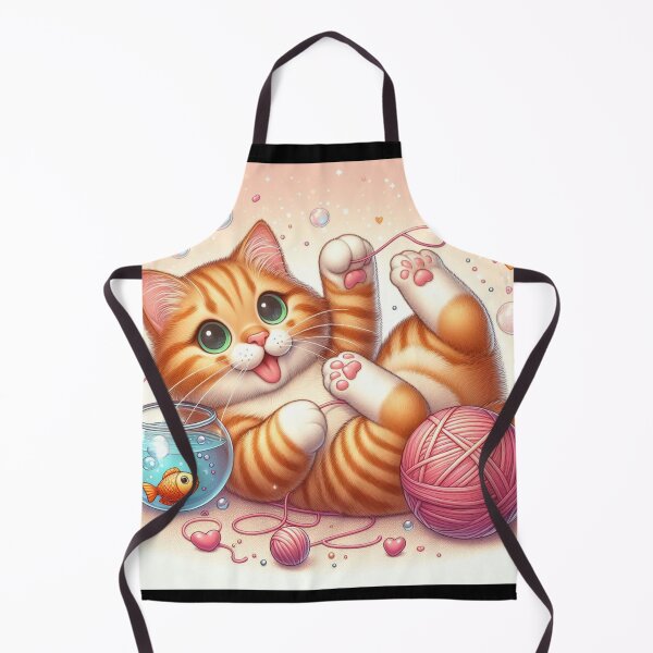 Item preview, Cat Playing Ball Yarn designed and sold by Azrora.