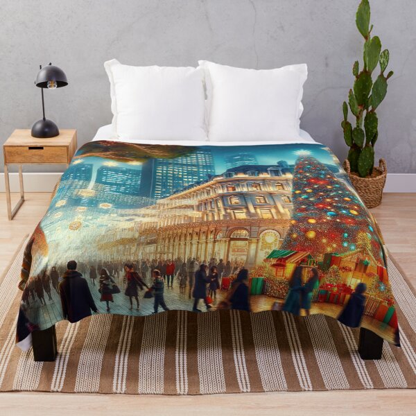 Item preview, Urban Holiday Splendor: Christmas Cityscape designed and sold by FIYARO.