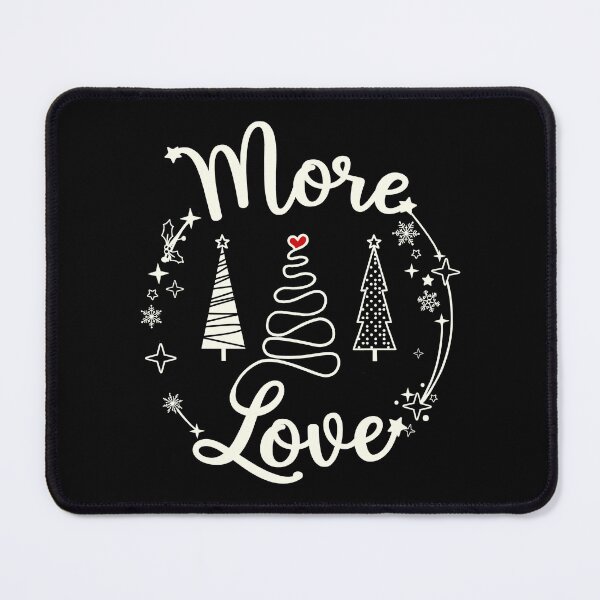 Item preview, "More Love" Christmas design in ivory designed and sold by PoeticTheory.