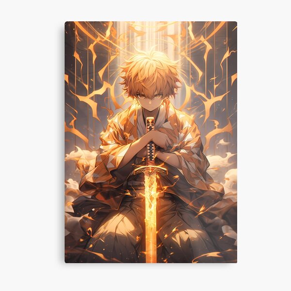 Demon Slayer Zenitsu Posters Online - Shop Unique Metal Prints, Pictures,  Paintings