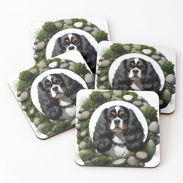 Item preview, Beautiful Black and White Cavalier King Charles designed and sold by Kaleddis.