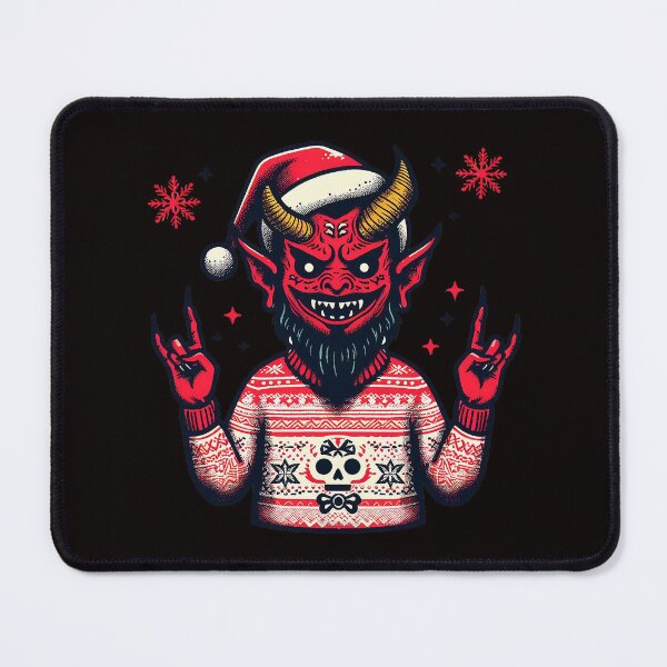 Item preview, Devil in an Ugly Christmas Sweater designed and sold by PickledjoArt.