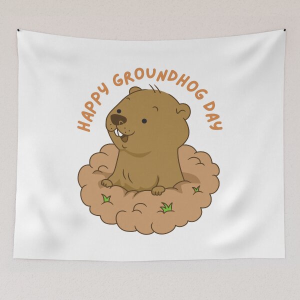 Item preview, Happy Groundhog Day designed and sold by Simo0455.