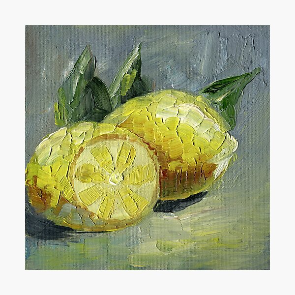 Lemon oil painting Photographic Print