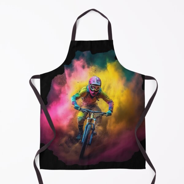 Item preview, Mountain bikers, mountain biking, mountain bikes escaping the dust cloud designed and sold by WallGemsArt.