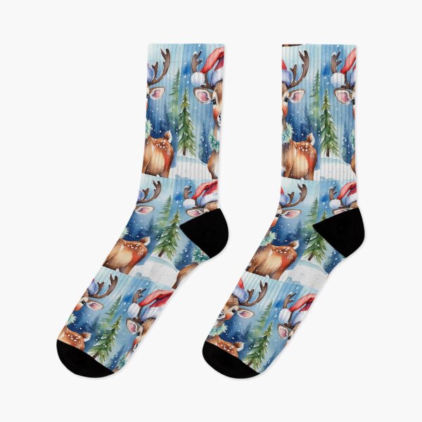 Item preview, Little Santa Reindeer designed and sold by Watercolored-Me.