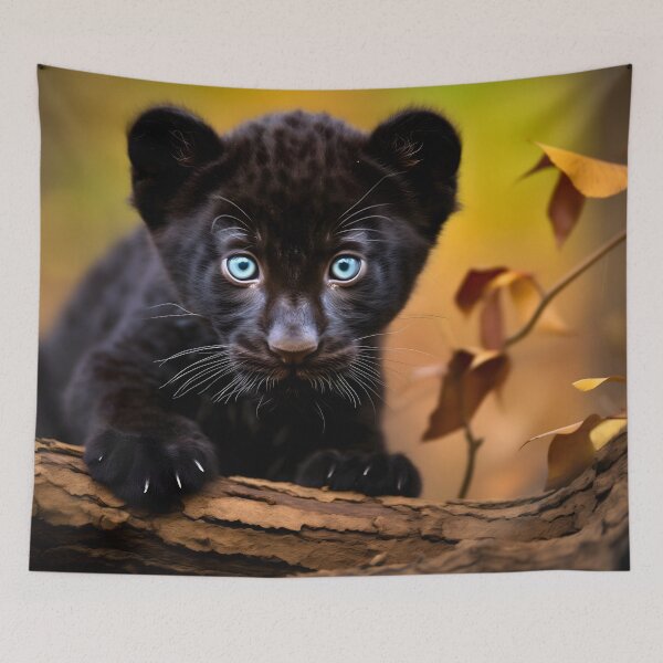 Item preview, Panther animal young cub in the wilderness designed and sold by NBSStore.
