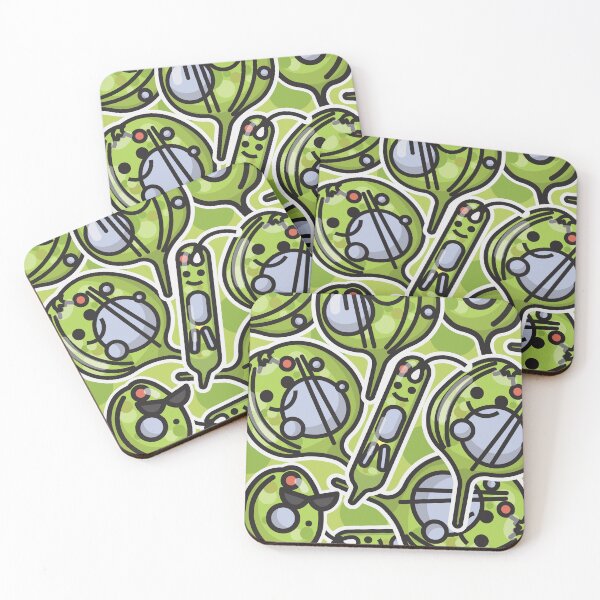 Item preview, Euglenoids blooming, Cute Algae: Phacus and Euglena, Lovely Character Microalgae Cartoon designed and sold by thurakitdew.