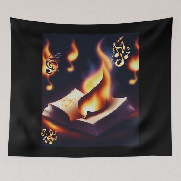 Item preview, The Burning Music Book designed and sold by TakeThis4.