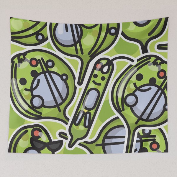 Item preview, Euglenoids blooming, Cute Algae: Phacus and Euglena, Lovely Character Microalgae Cartoon designed and sold by thurakitdew.