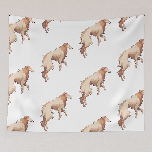 Item preview, Fluffy Borzoi - Pixel art designed and sold by octoboobs.