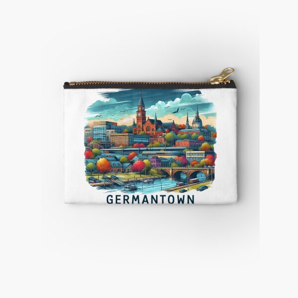 Item preview, Germantown Wisconsin Watercolor Illustration designed and sold by PaintMeWorld.