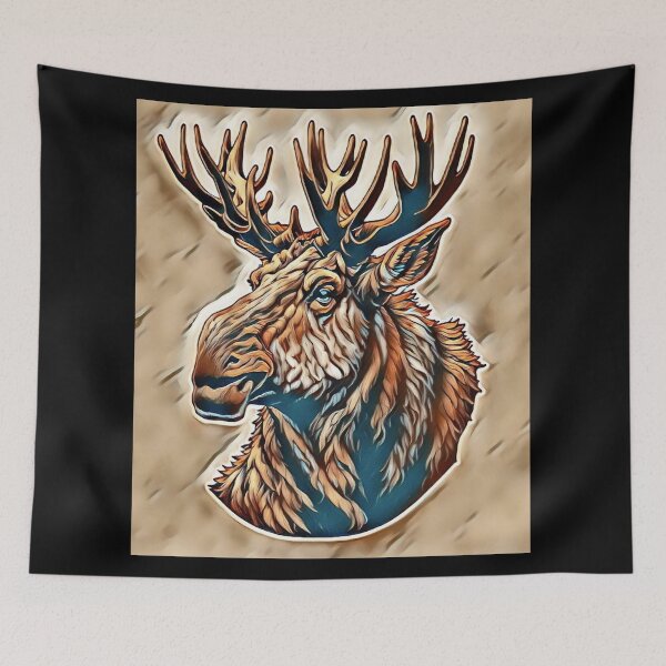 Item preview, Artistic Moose Head designed and sold by TGAL2.