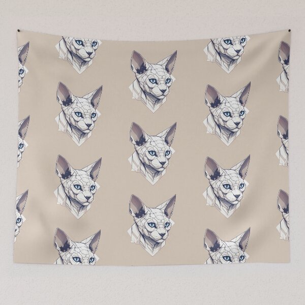 Item preview, sphynx cat geometric designed and sold by ME-World.