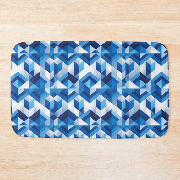 Item preview, Geometric Monochromatic Blue Pattern 2 designed and sold by panchiTWO.