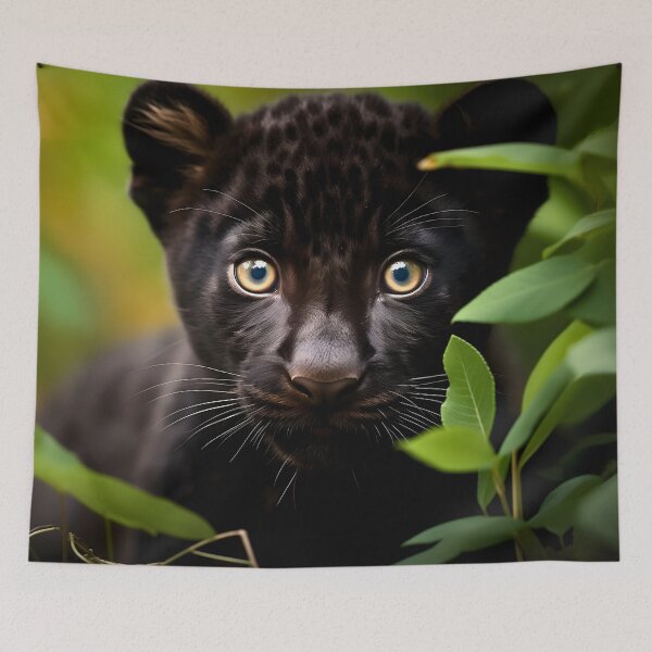 Item preview, Panther animal young cub in the wilderness designed and sold by NBSStore.