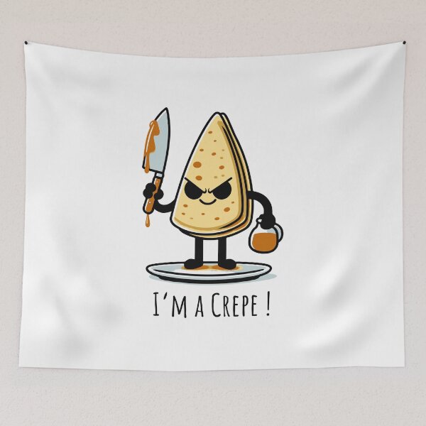 Item preview, I'm a Crepe! Are you sure you want to eat me? designed and sold by MushroomHut.