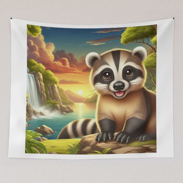 Item preview, Ethereal Coatimundi Tapestry designed and sold by Daniel Dudgeon.
