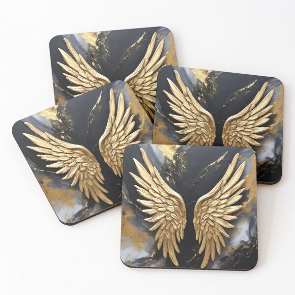 Item preview, Golden Angel Wings and Divine Energy for Spiritual Awakening and Angelic Protection designed and sold by GlowtalkDesign.
