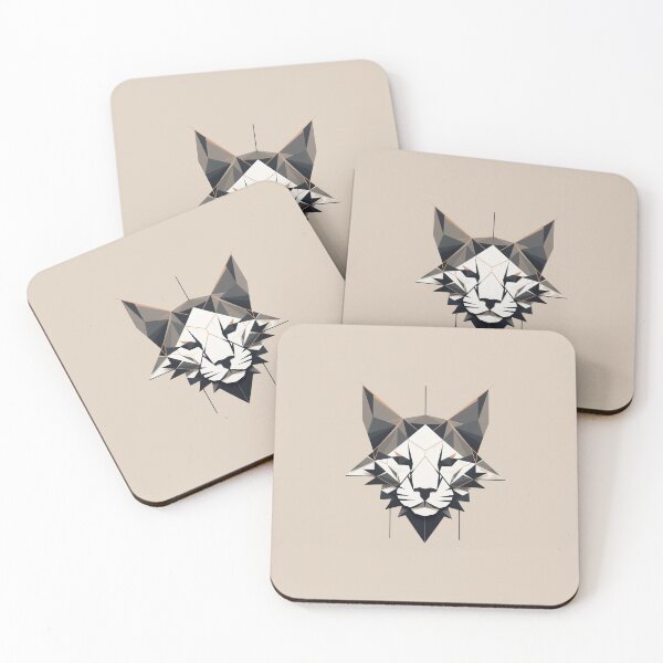 Item preview, Geometric cat designed and sold by ME-World.