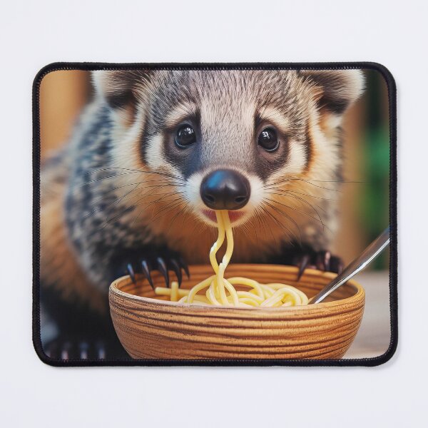 Item preview, Whimsical Noodle Eating Coatimundi designed and sold by Daniel Dudgeon.