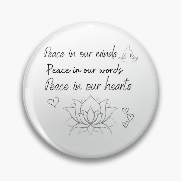 Item preview, Peace in our minds peace in our words peace in our hearts designed and sold by LionessLove.