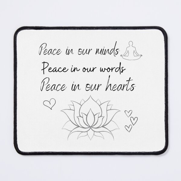 Item preview, Peace in our minds peace in our words peace in our hearts designed and sold by LionessLove.