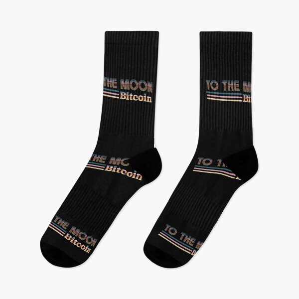 Item preview, To The Moon Bitcoin Retro Stripes designed and sold by PaperScaped.