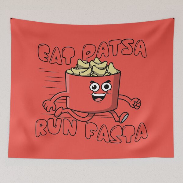 Item preview, Eat Pasta Run Fasta Running Bowl of Pasta Funny designed and sold by NAMIllustrator.