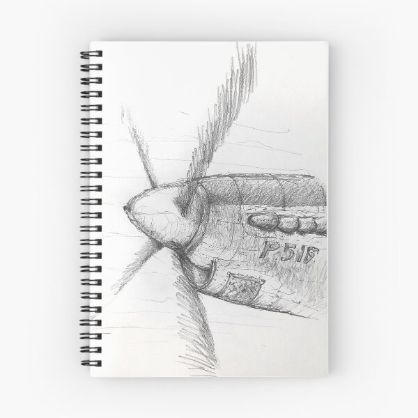 Item preview, Plane inline piston engine freehang pencil sketching. designed and sold by Pattanapong Pongampai.